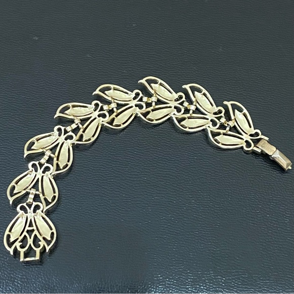 Vintage SARAH COVENTRY Gold-tone Butterfly Link Bracelet 30.6g - Picture 7 of 12